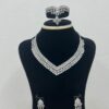 طقم سحر الألماس الفضي 925